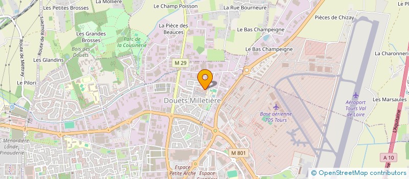 localisation de l'entreprise MONSIEUR ARSENE ELLA  TOURS