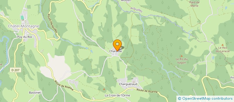 localisation de l'entreprise MONSIEUR ARSENE FRADIN à CHATEL-MONTAGNE