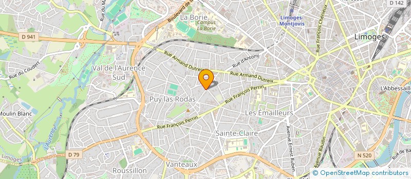 localisation de l'entreprise MONSIEUR ARSENE GALAT à LIMOGES