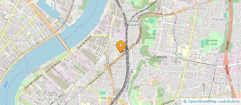 localisation de l'entreprise MONSIEUR ARSENE GORJAT  CENON