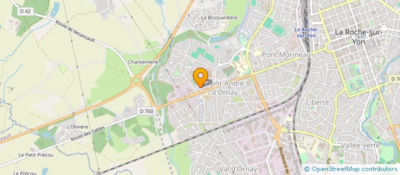 localisation de l'entreprise MONSIEUR ARSENE GRELLIER  LA ROCHE-SUR-YON