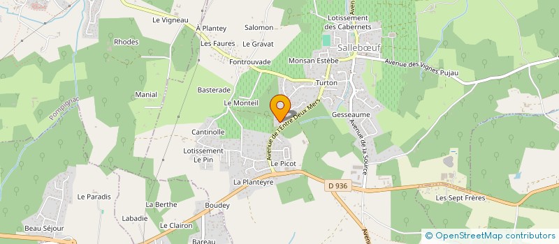 localisation de l'entreprise MONSIEUR ARSENE GROSSE  SALLEBOEUF