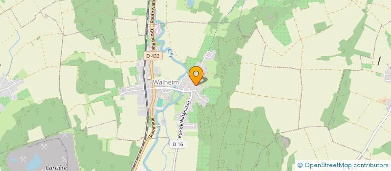 localisation de l'entreprise MONSIEUR ARSENE HARNIST  WALHEIM