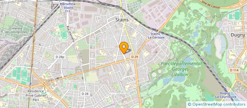 localisation de l'entreprise MONSIEUR ARSENE JACQUET à STAINS