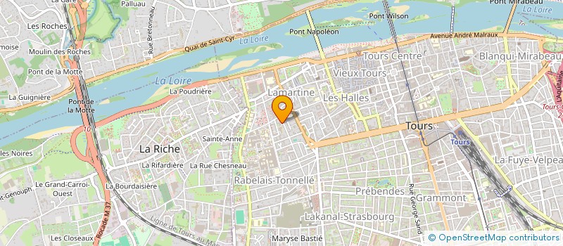 localisation de l'entreprise MONSIEUR ARSENE JUTEAU à TOURS