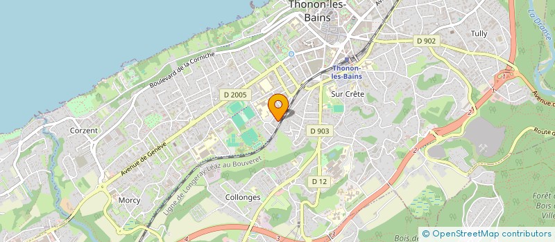 localisation de l'entreprise MONSIEUR ARSENE KABRANE à THONON-LES-BAINS