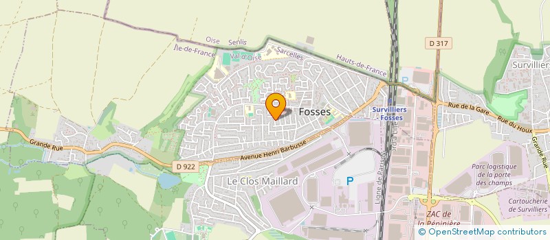 localisation de l'entreprise MONSIEUR ARSENE KAMANGO  FOSSES