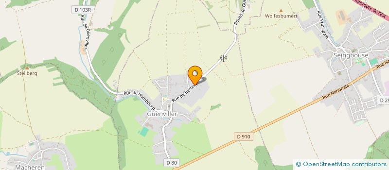 localisation de l'entreprise MONSIEUR ARSENE KOPP  GUENVILLER