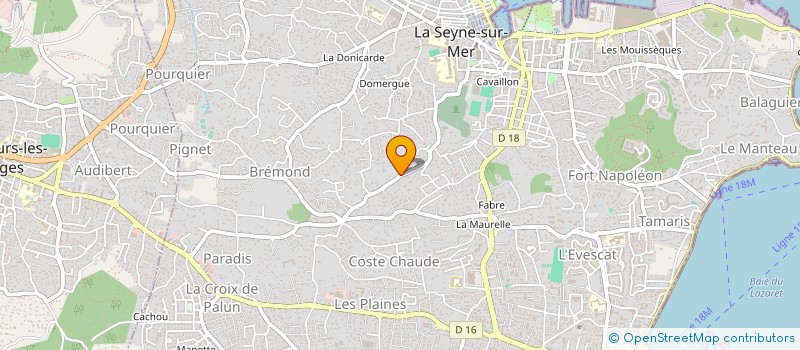 localisation de l'entreprise MONSIEUR ARSENE LOUSSIER  LA SEYNE-SUR-MER