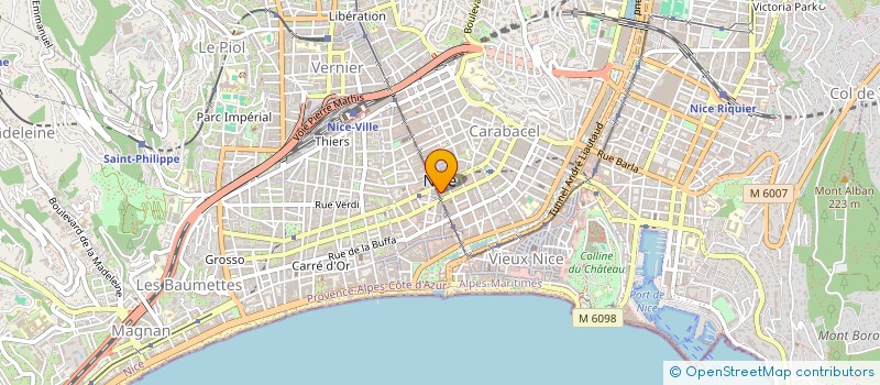 localisation de l'entreprise MONSIEUR ARSENE MADIER à NICE