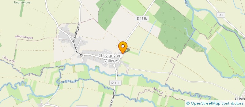 localisation de l'entreprise MONSIEUR ARSENE MATHIEU  CHEVIGNY-EN-VALIERE