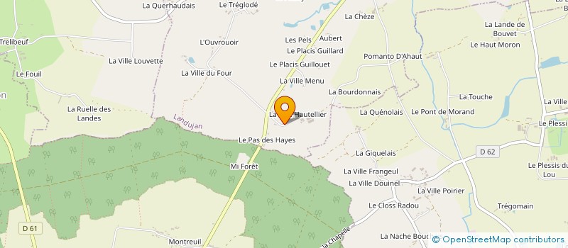 localisation de l'entreprise MONSIEUR ARSENE MAUDET à LANDUJAN