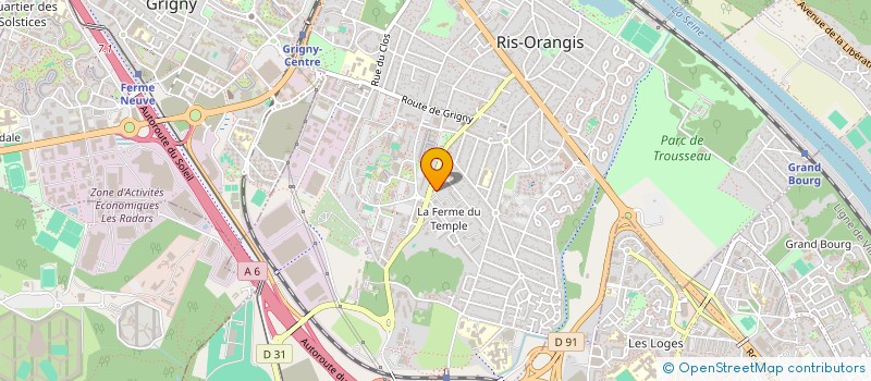 localisation de l'entreprise MONSIEUR ARSENE MPULULU MUBIAYI  RIS-ORANGIS