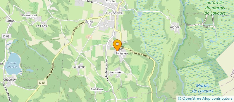 localisation de l'entreprise MONSIEUR ARSENE PUYLAURENT à CEYZERIEU