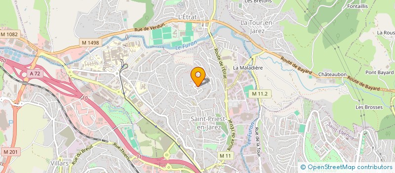 localisation de l'entreprise MONSIEUR ARSENE ROCHER  SAINT-PRIEST-EN-JAREZ