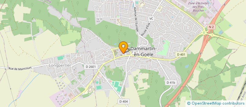 localisation de l'entreprise MONSIEUR ARSENE TSONGO BAHOTERANA  DAMMARTIN-EN-GOELE