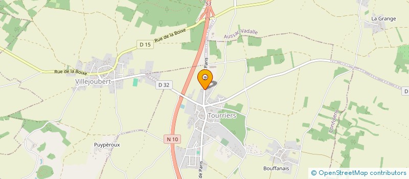 localisation de l'entreprise MONSIEUR ARSENE VISSAC-BLANCHARD  TOURRIERS