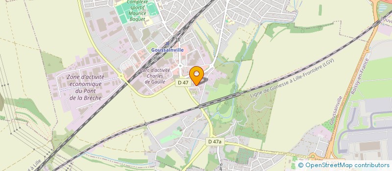 localisation de l'entreprise MONSIEUR ARSENE ZARGARYAN  GOUSSAINVILLE