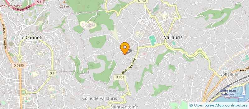localisation de l'entreprise MONSIEUR ARSENIO INVERNIZZI à VALLAURIS