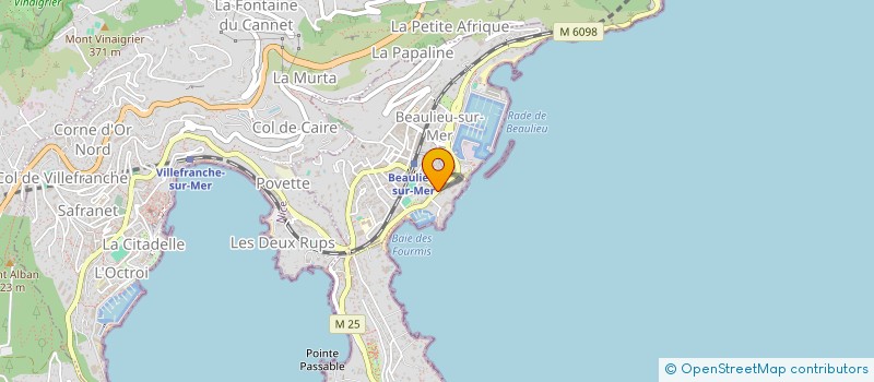 localisation de l'entreprise MONSIEUR ARSENIY URVANTSEV  BEAULIEU-SUR-MER