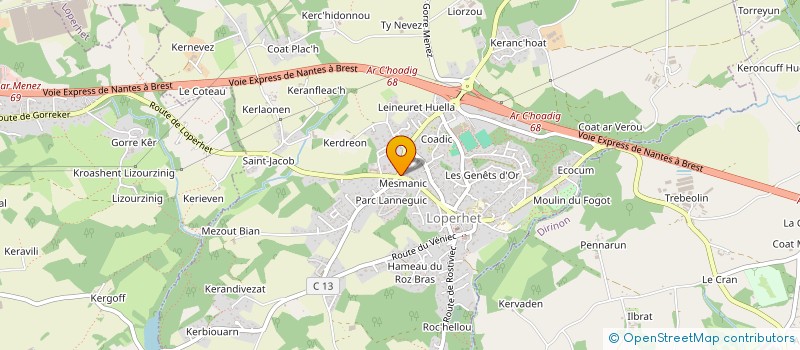 localisation de l'entreprise MONSIEUR ARSHAK KERYAN  LOPERHET