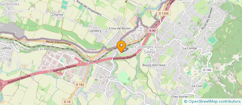 localisation de l'entreprise MONSIEUR ARSIM ARIFI  COLLONGES-SOUS-SALEVE