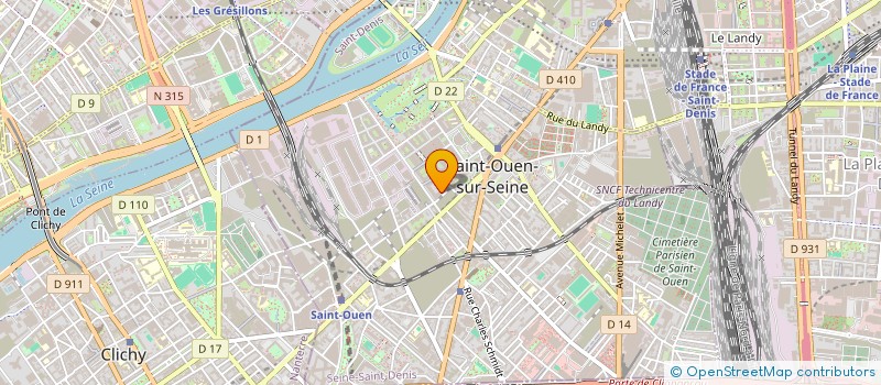 localisation de l'entreprise MONSIEUR ARSLANE SENDJAK à SAINT-OUEN-SUR-SEINE