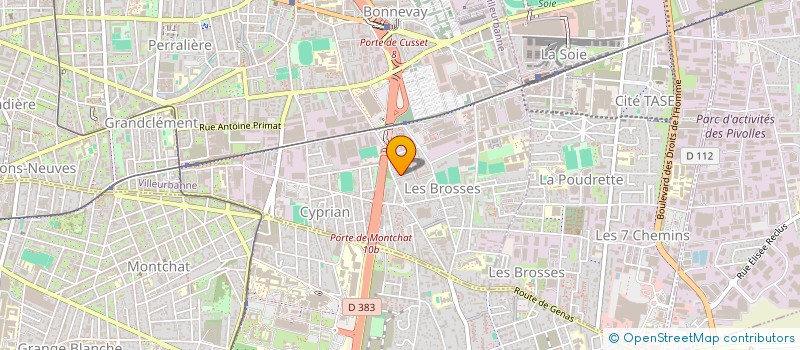 localisation de l'entreprise MONSIEUR ARTAK SIMONYAN  VILLEURBANNE