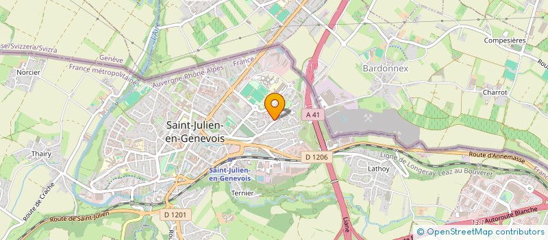 localisation de l'entreprise MONSIEUR ARTAN FERIZI  SAINT-JULIEN-EN-GENEVOIS