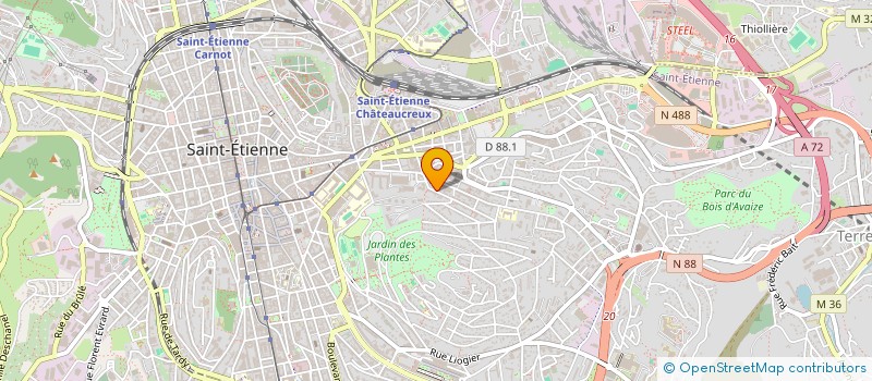 localisation de l'entreprise MONSIEUR ARTAN MARASHI  SAINT-ETIENNE