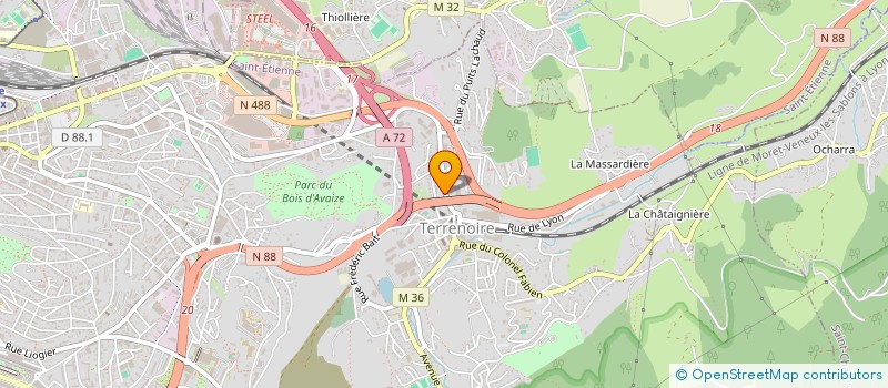 localisation de l'entreprise MONSIEUR ARTAVAZD ANTONYAN  SAINT-ETIENNE