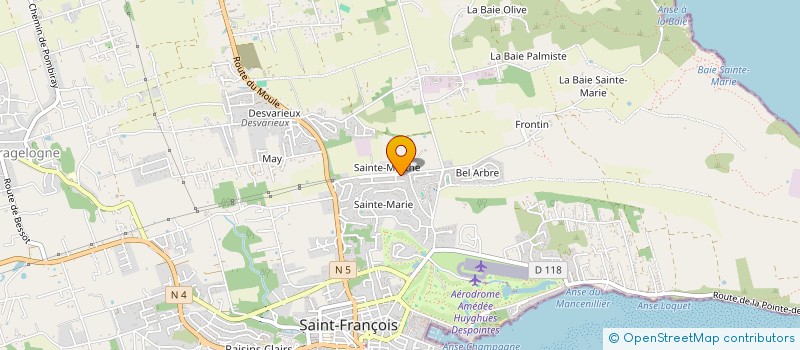 localisation de l'entreprise MONSIEUR ARTHEME GUIZONNE à SAINT-FRANCOIS