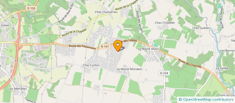 localisation de l'entreprise MONSIEUR ARTHUR ABADIE  CHANIERS