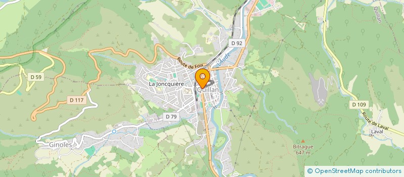 localisation de l'entreprise MONSIEUR ARTHUR ALVAREZ à QUILLAN