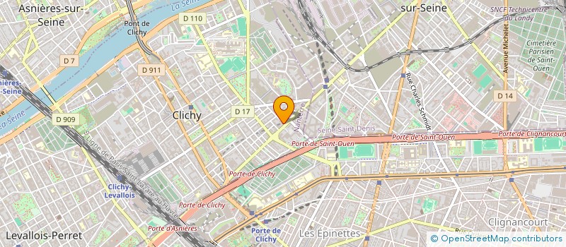 localisation de l'entreprise MONSIEUR ARTHUR AUGE à CLICHY