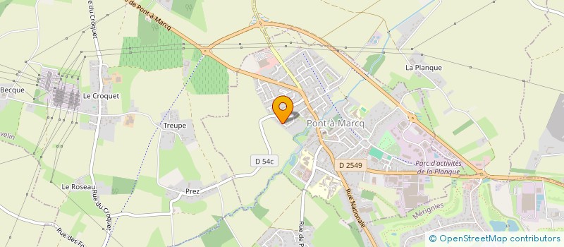 localisation de l'entreprise MONSIEUR ARTHUR BAMMOUNE  PONT-A-MARCQ