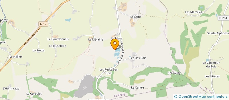 localisation de l'entreprise MONSIEUR ARTHUR BARBE  LE RIBAY