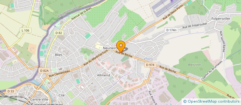 localisation de l'entreprise MONSIEUR ARTHUR BARBIER  SARREGUEMINES