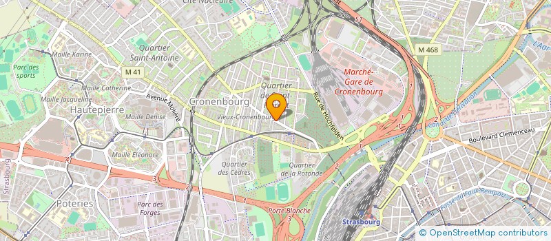 localisation de l'entreprise MONSIEUR ARTHUR BARON  STRASBOURG