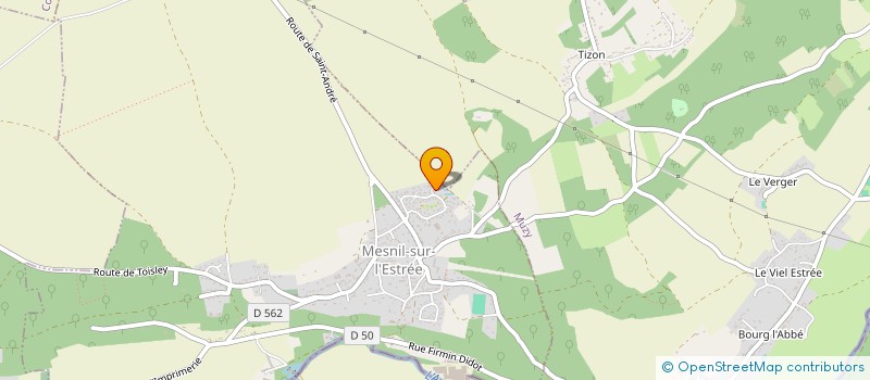 localisation de l'entreprise MONSIEUR ARTHUR BAUDINE  MESNIL-SUR-L'ESTREE