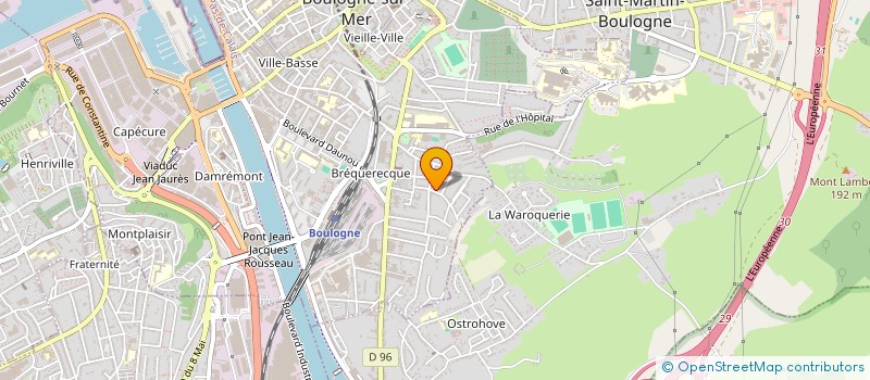 localisation de l'entreprise MONSIEUR ARTHUR BEAUDELOT à BOULOGNE-SUR-MER