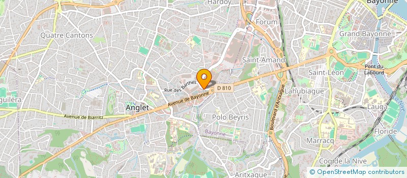 localisation de l'entreprise MONSIEUR ARTHUR BEDAT  ANGLET