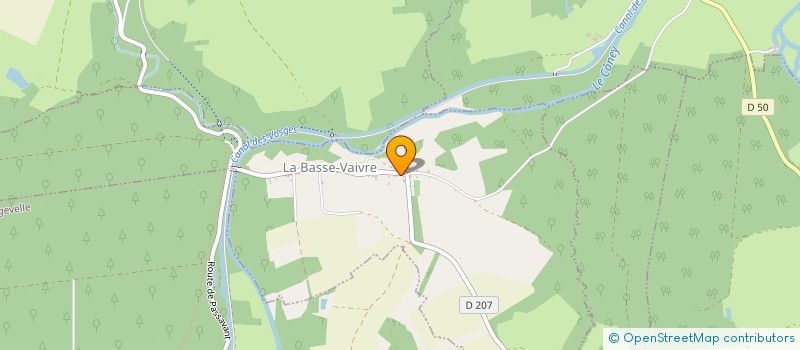 localisation de l'entreprise MONSIEUR ARTHUR BELLENEY  LA BASSE-VAIVRE