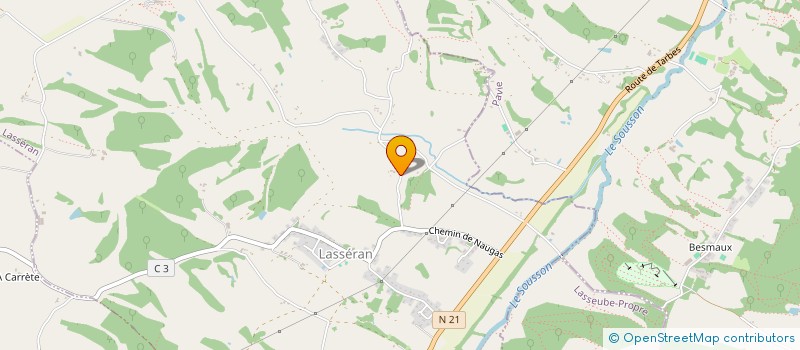 localisation de l'entreprise MONSIEUR ARTHUR BENOIT  LASSERAN