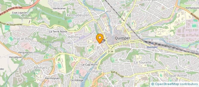 localisation de l'entreprise MONSIEUR ARTHUR BERDAH à QUIMPER
