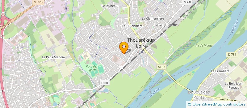 localisation de l'entreprise MONSIEUR ARTHUR BERGOT  THOUARE-SUR-LOIRE