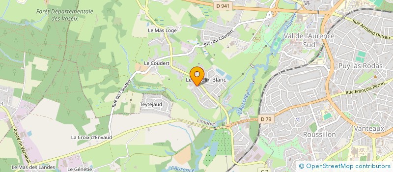 localisation de l'entreprise MONSIEUR ARTHUR BERTHAUD à LIMOGES