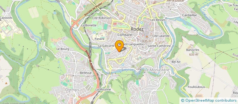 localisation de l'entreprise MONSIEUR ARTHUR BIDAULT à RODEZ