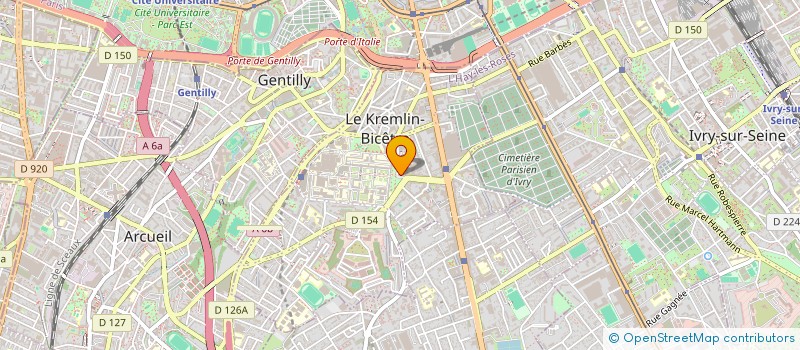 localisation de l'entreprise MONSIEUR ARTHUR BINETTI à LE KREMLIN-BICETRE