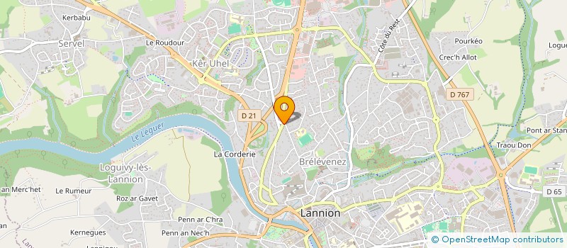 localisation de l'entreprise MONSIEUR ARTHUR BLAMART  LANNION